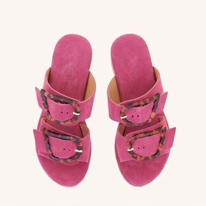 Ancient Greek Sandals laso Cork Clog in Pink
